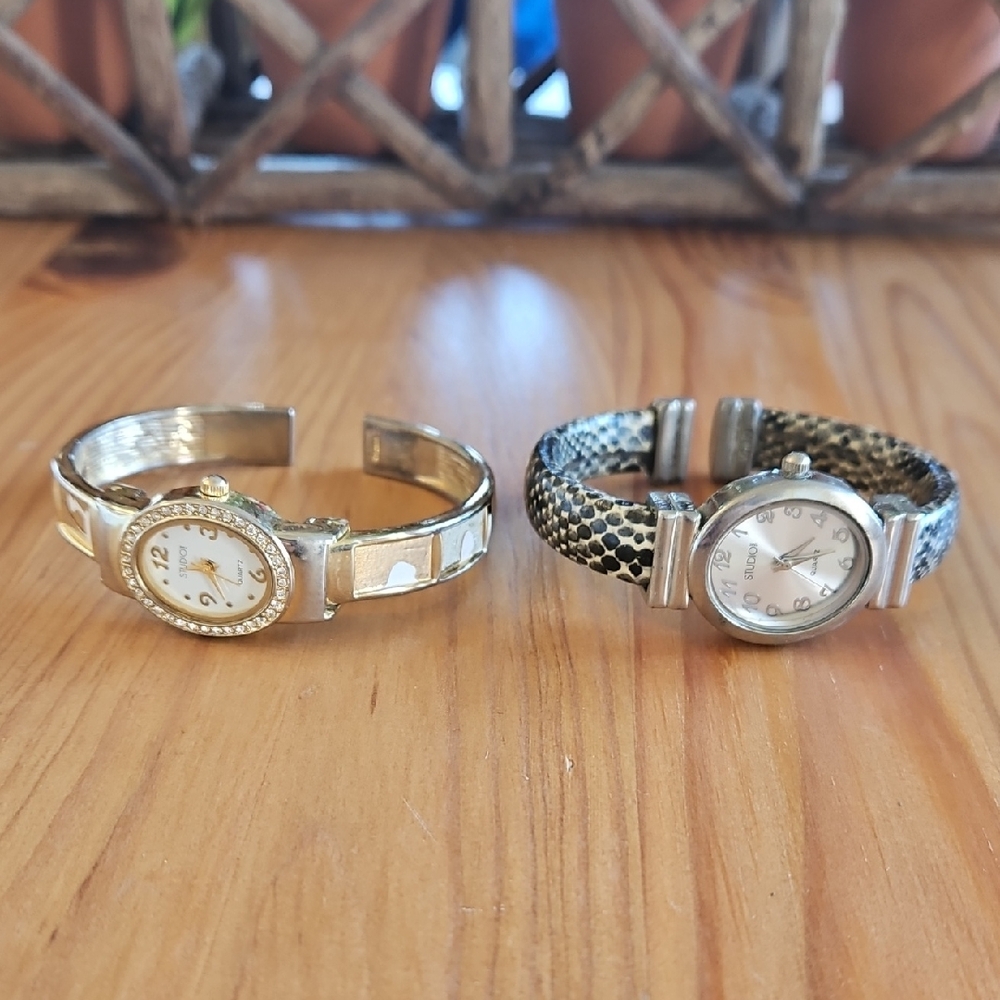 Studio Cuff Bracelet Watches (x2)